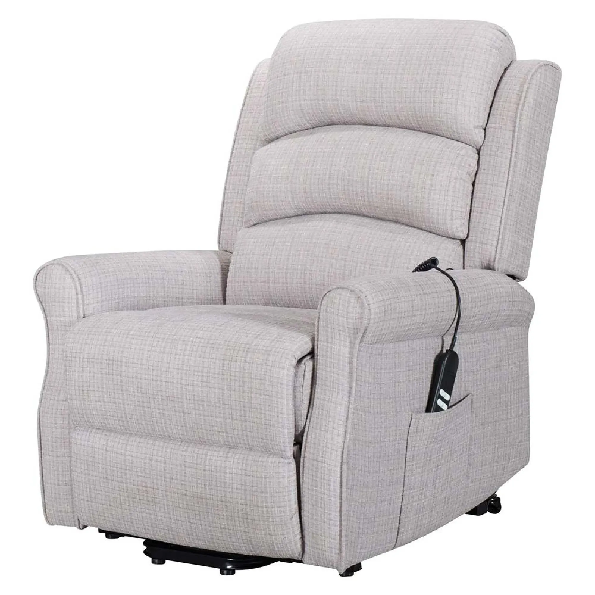 Baxter Hebe Electric Recliner Chair - Natural, Chenille