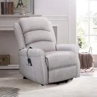 Baxter Hebe Electric Recliner Chair - Natural, Chenille