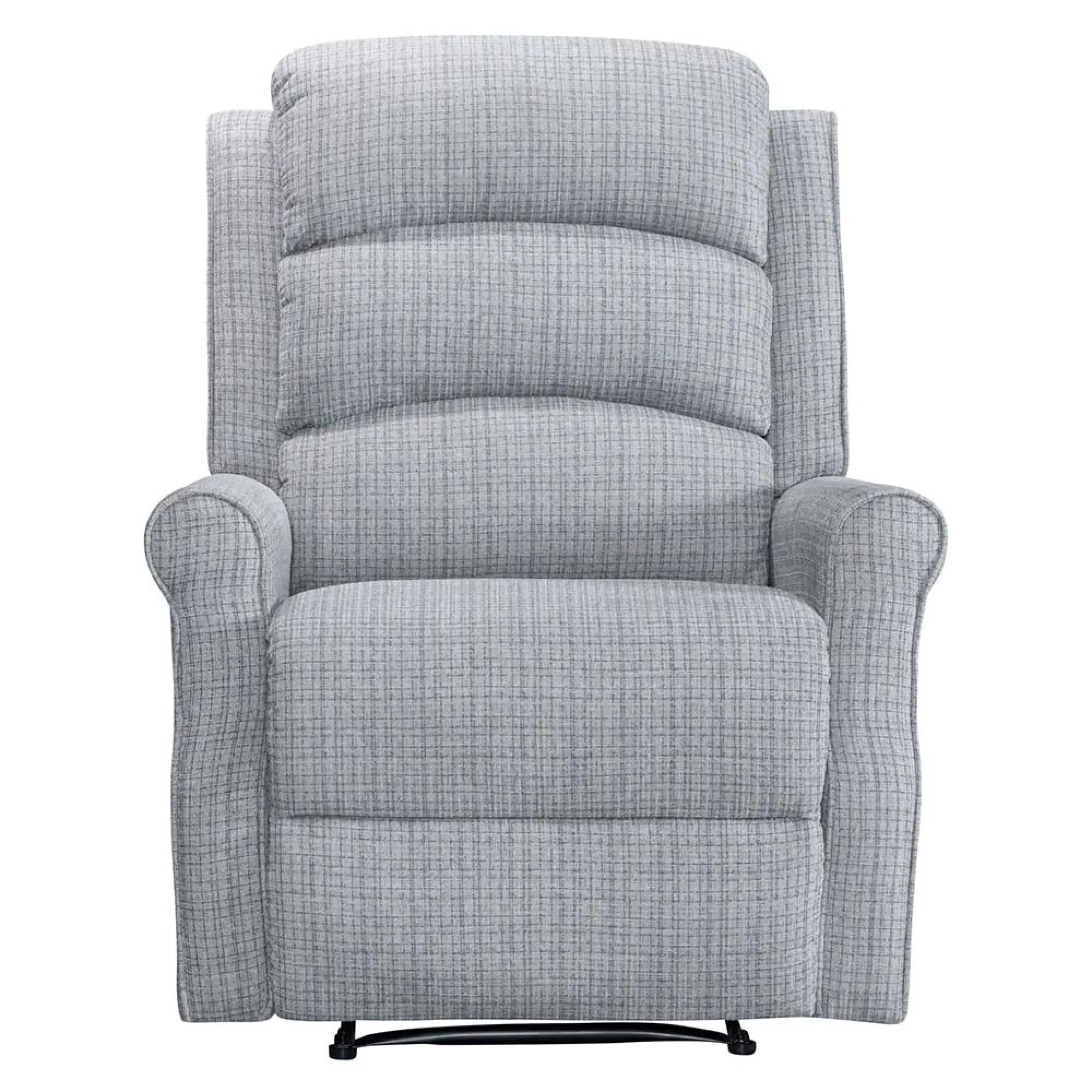 Baxter Hebe Manual Recliner Chair - Grey, Chenille