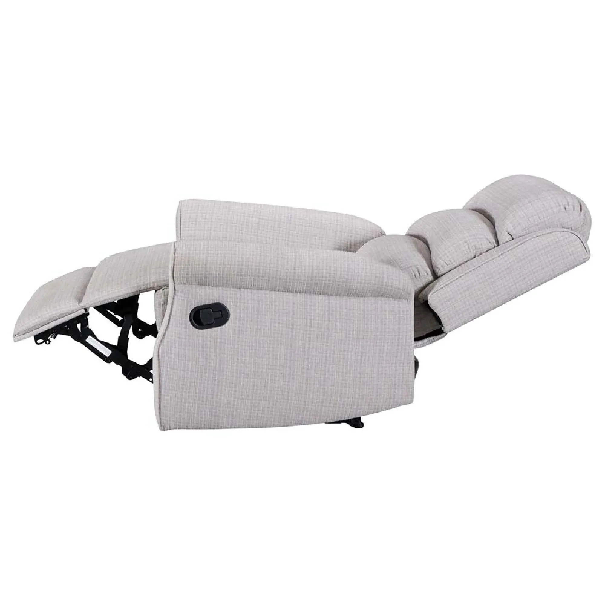 Baxter Hebe Manual Recliner Chair - Natural, Chenille