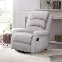 Baxter Hebe Manual Recliner Chair - Natural, Chenille