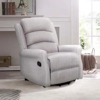 Baxter Hebe Manual Recliner Chair - Natural, Chenille