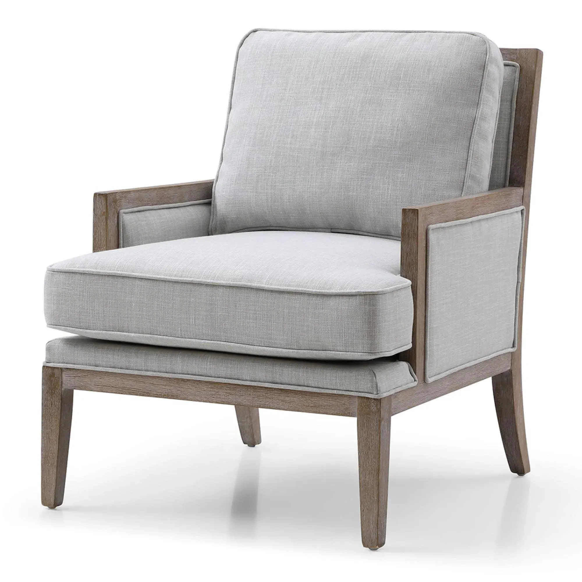 Beatrice Fabric Armchair - Grey
