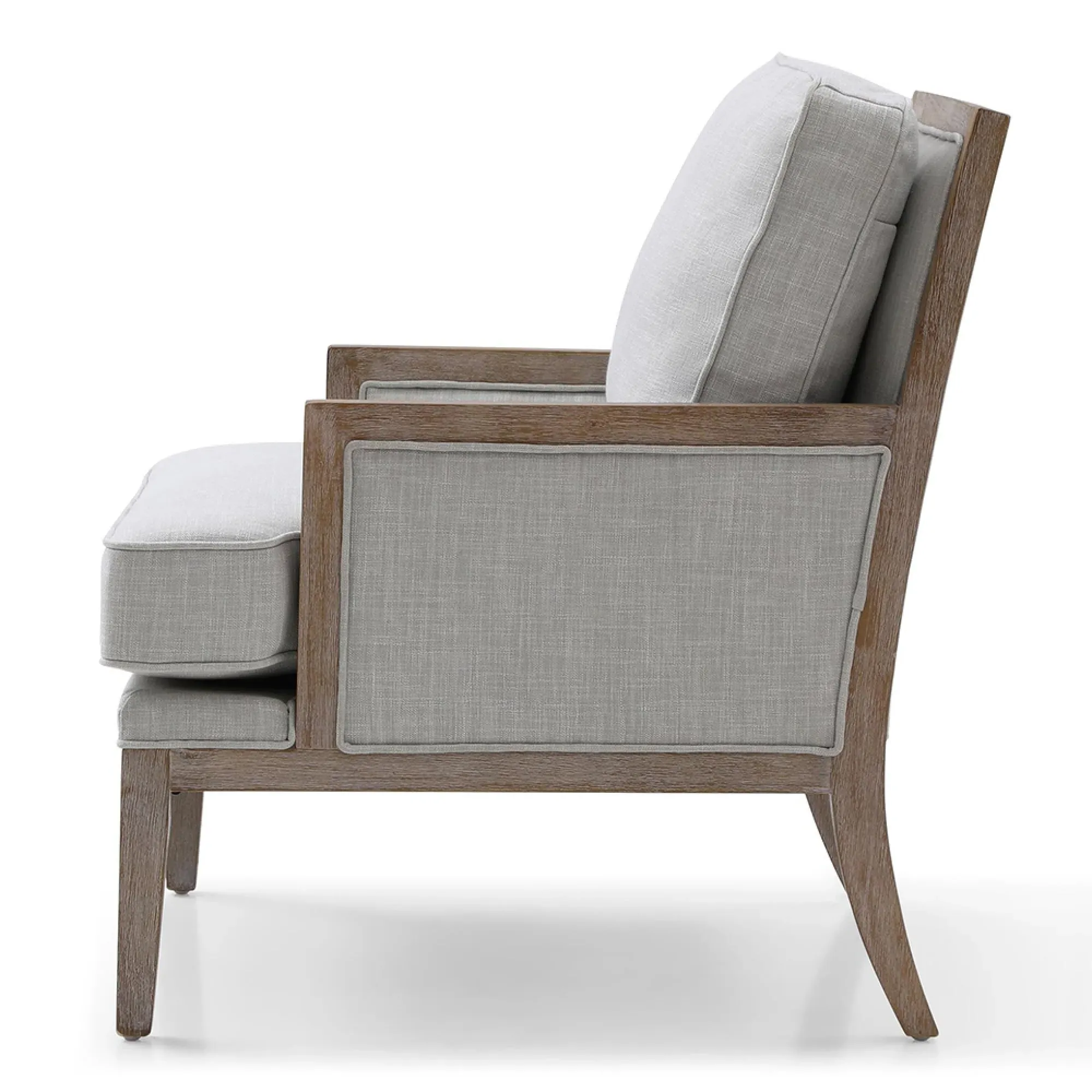 Beatrice Fabric Armchair - Grey