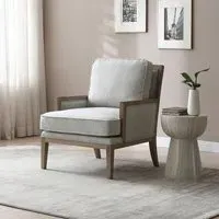 Beatrice Fabric Armchair - Grey