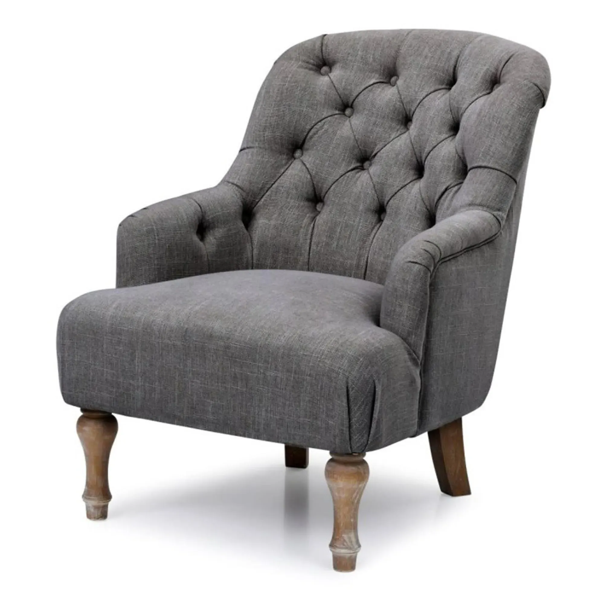 Bianca Antheia Armchair - Charcoal, Linen