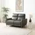 Brooke 2-Seater Electric Recliner Sofa - Grey, Leather