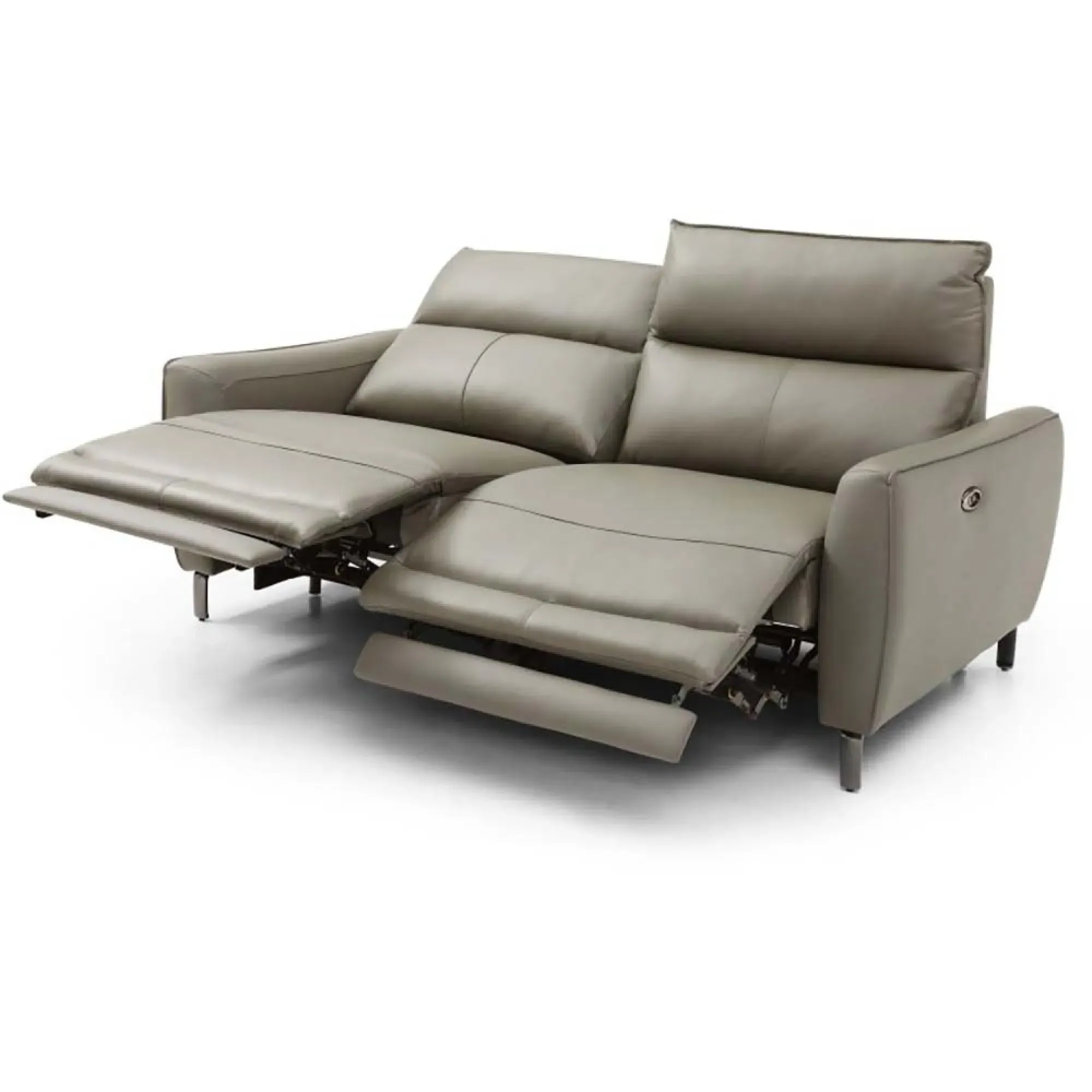 Brooke 3-Seater Electric Recliner Sofa - Taupe, Leather