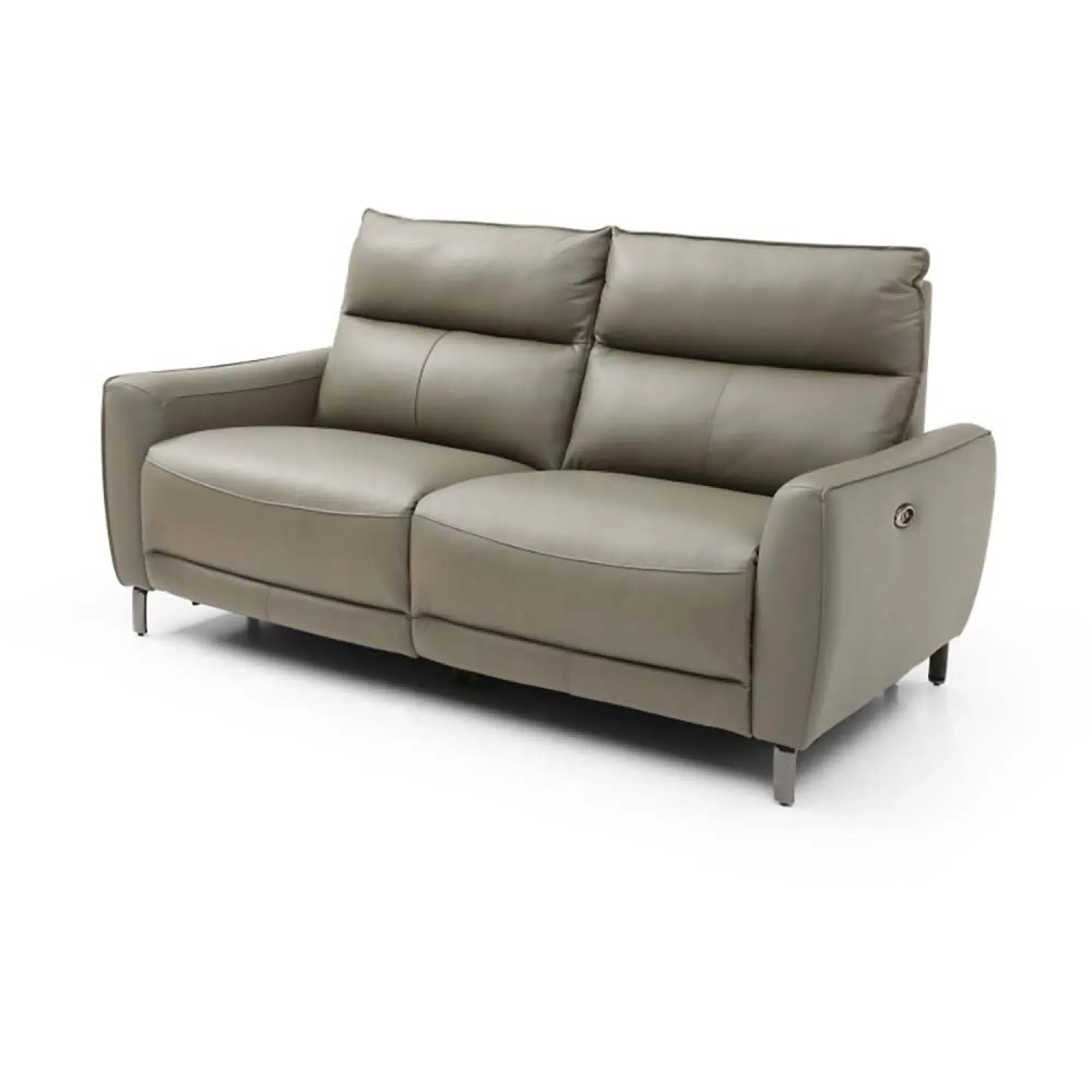 Brooke 3-Seater Electric Recliner Sofa - Taupe, Leather