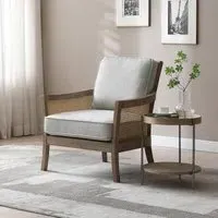 Cecilia Fabric Armchair - Grey