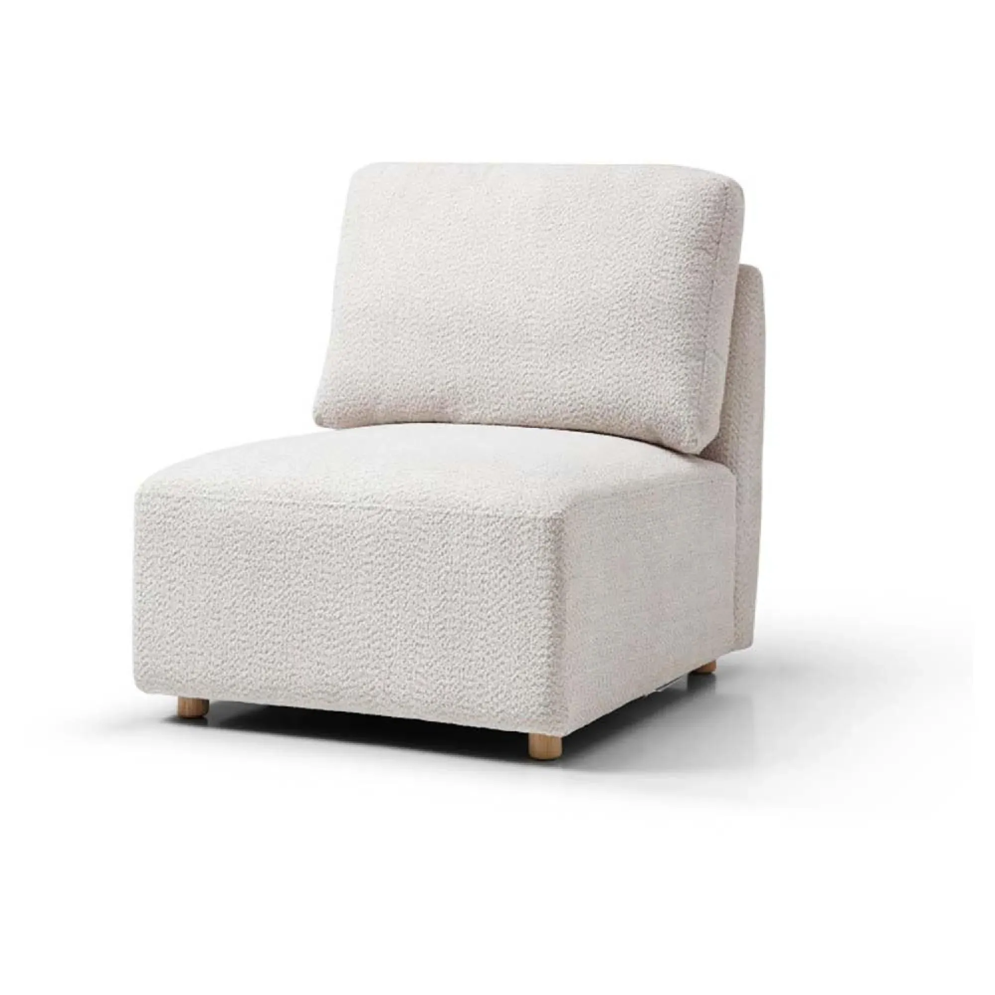 Como 3-Seater Modular Sofa - Natural, Boucle