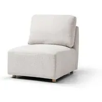 Como Armless Chair - Natural, Boucle