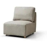 Como Armless Chair - Taupe, Boucle