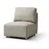 Como Armless Chair - Taupe, Boucle