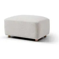 Como Footstool - Natural, Boucle Fabric