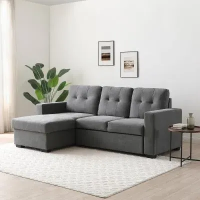 Hampton Corner Sofa Bed - Grey image