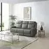 Henley 3-Seater Electric Recliner Sofa - Grey, Leather
