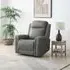 Henley Electric Recliner Armchair - Grey, Leather