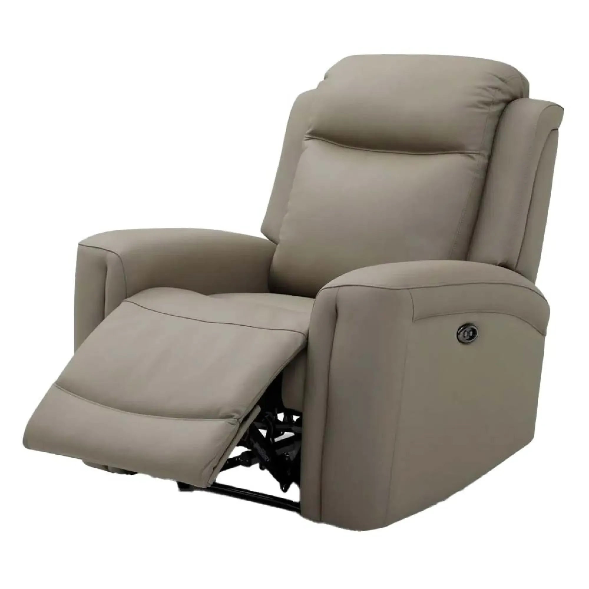 Henley Electric Recliner Armchair - Taupe, Leather