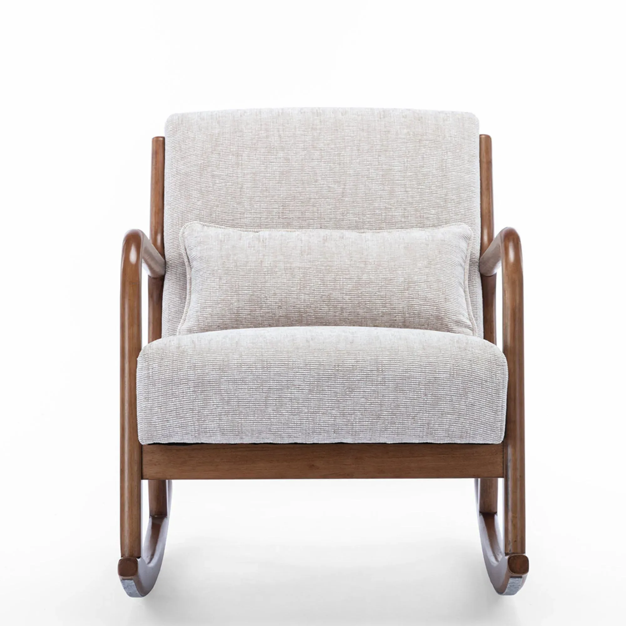 Inca Rocking Armchair - Cream, Fabric