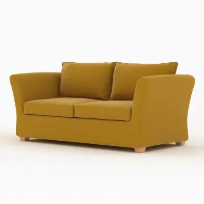 Kendle 2-Seater Sofa Bed - Saffron, Fabric