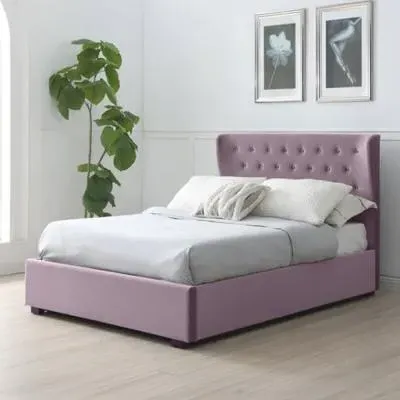 Kensington Ottoman Storage Bed - Heather, Velvet image