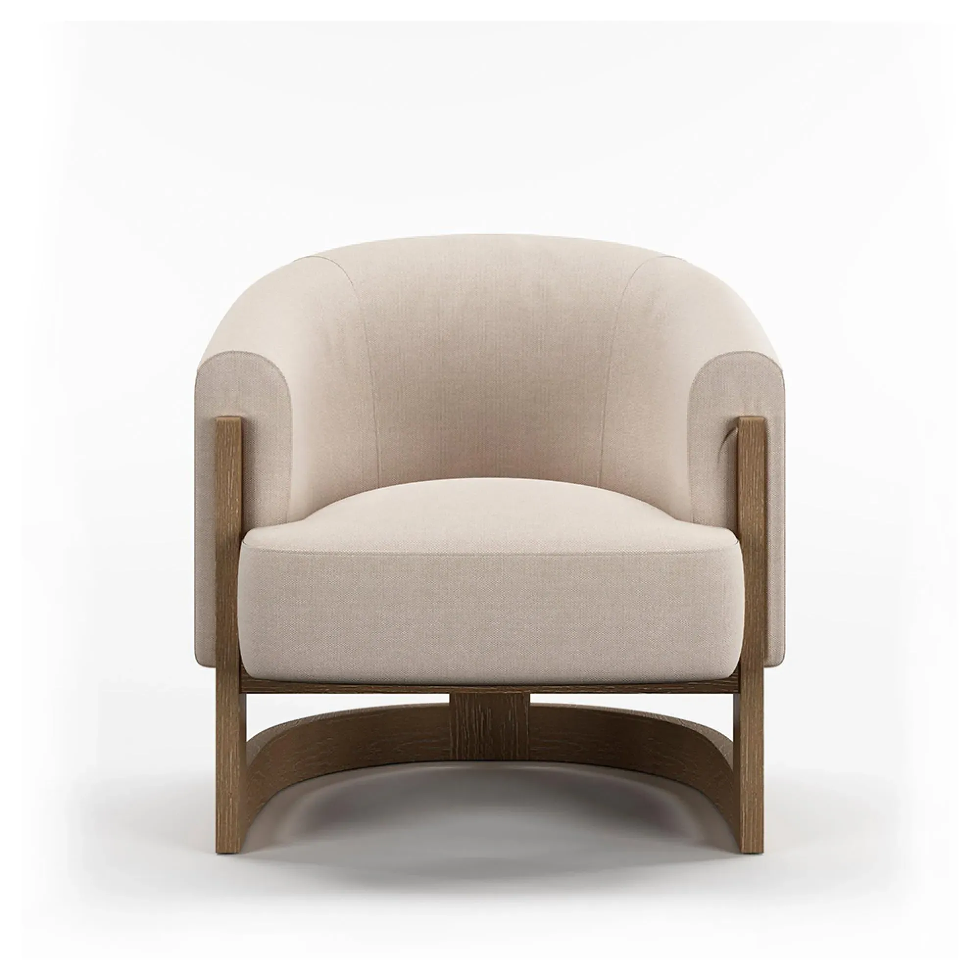 Lennox Tub Chair - Natural, Fabric