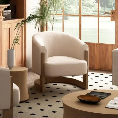 Lennox Tub Chair - Natural, Fabric image