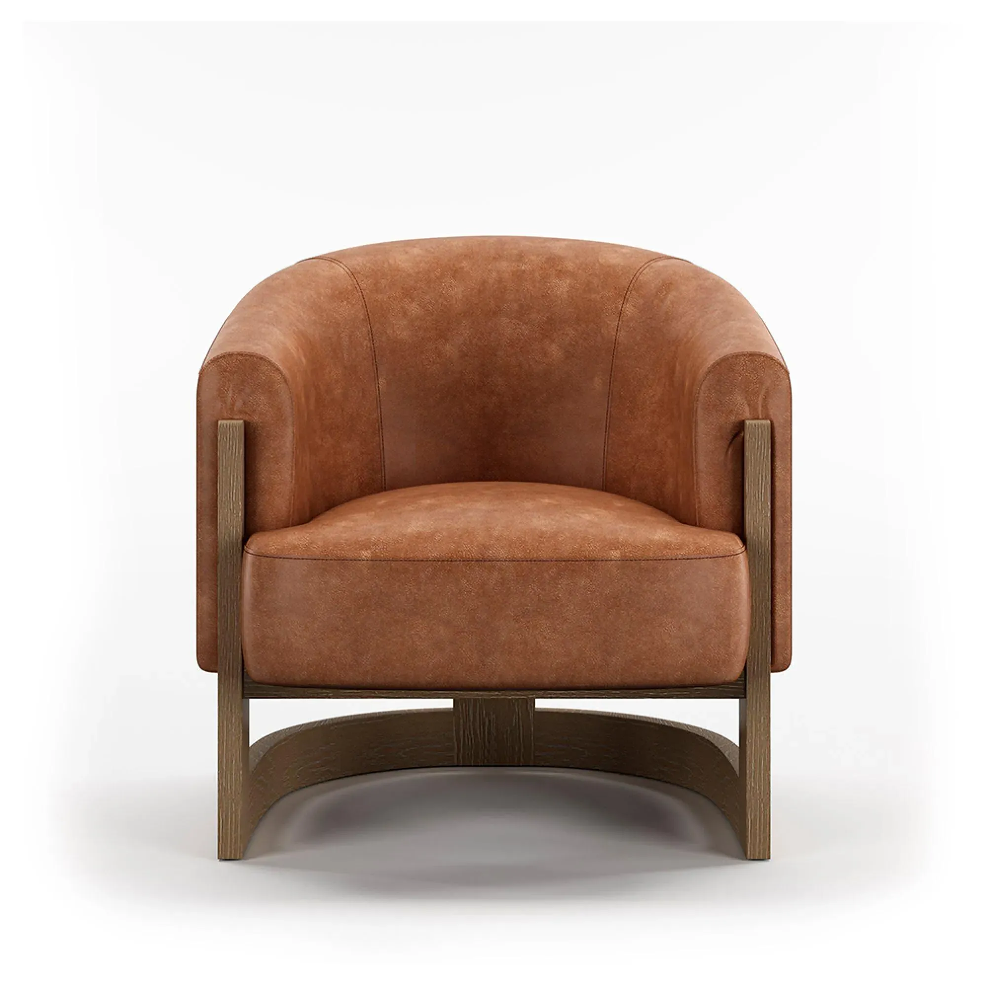 Lennox Tub Chair - Tan, Leather