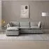 Moda Corner Sofa - Light Grey, Boucle Fabric