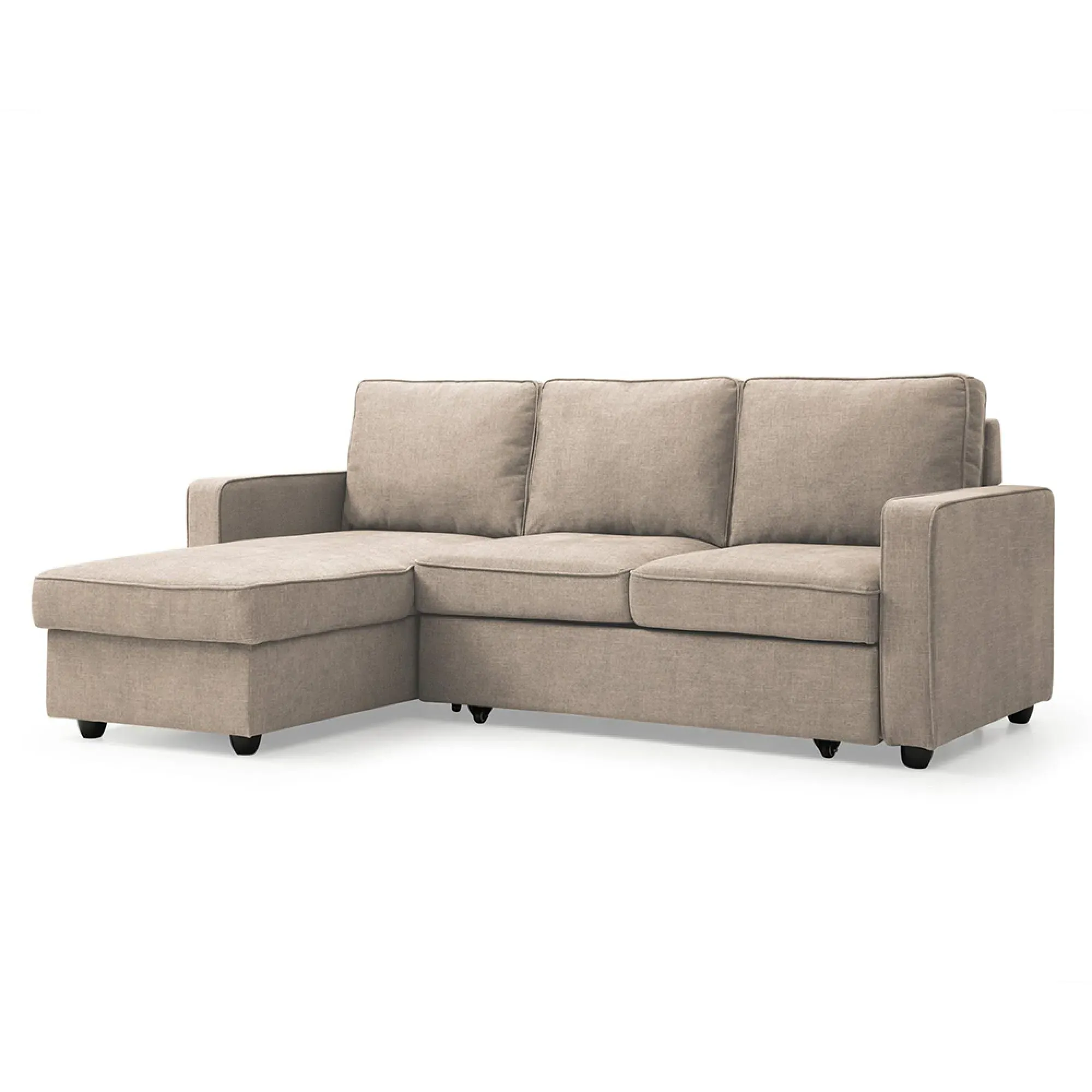 Myles Corner Sofa Bed - Typhon Natural, Fabric