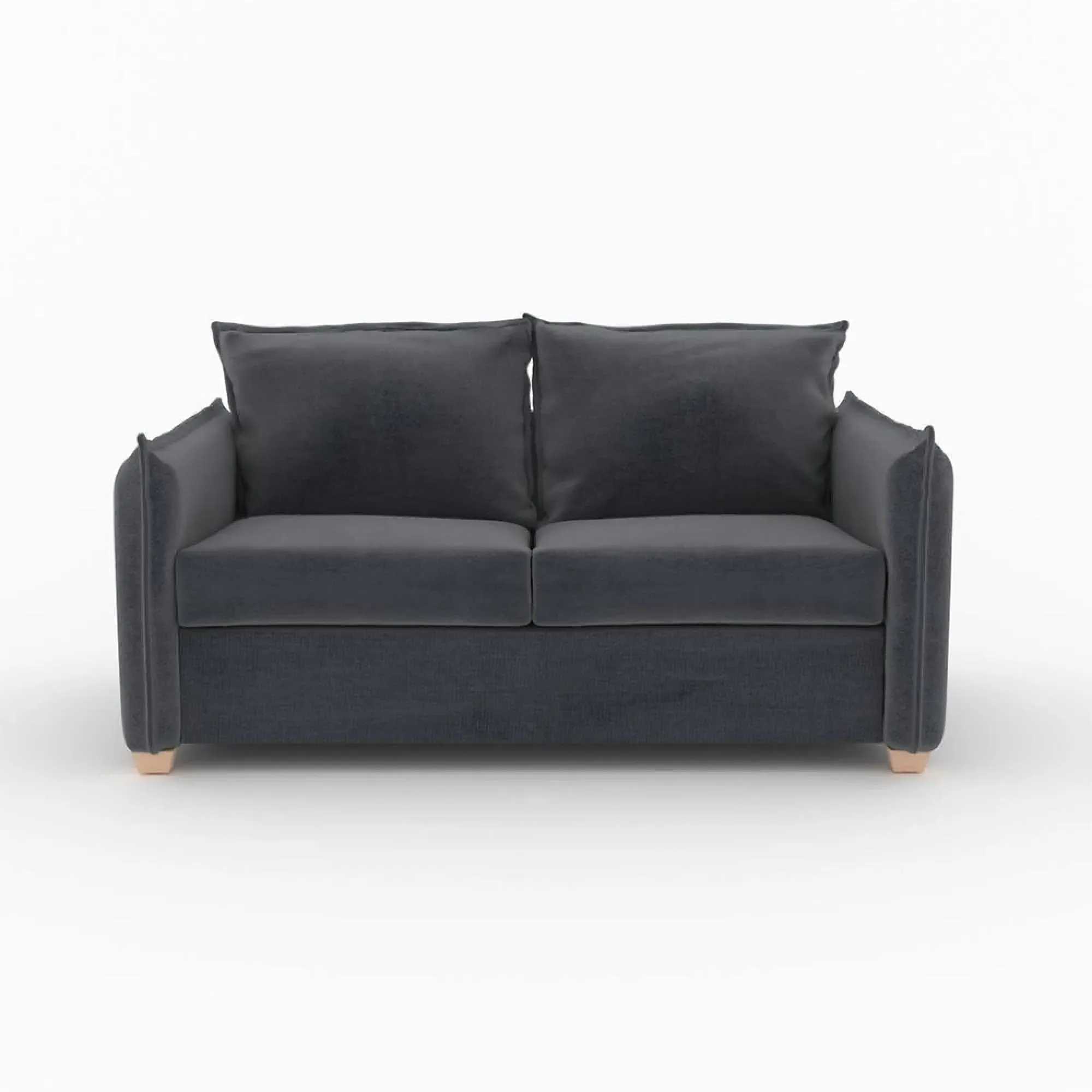 Oliver 2-Seater Sofa Bed - Granite, Fabric
