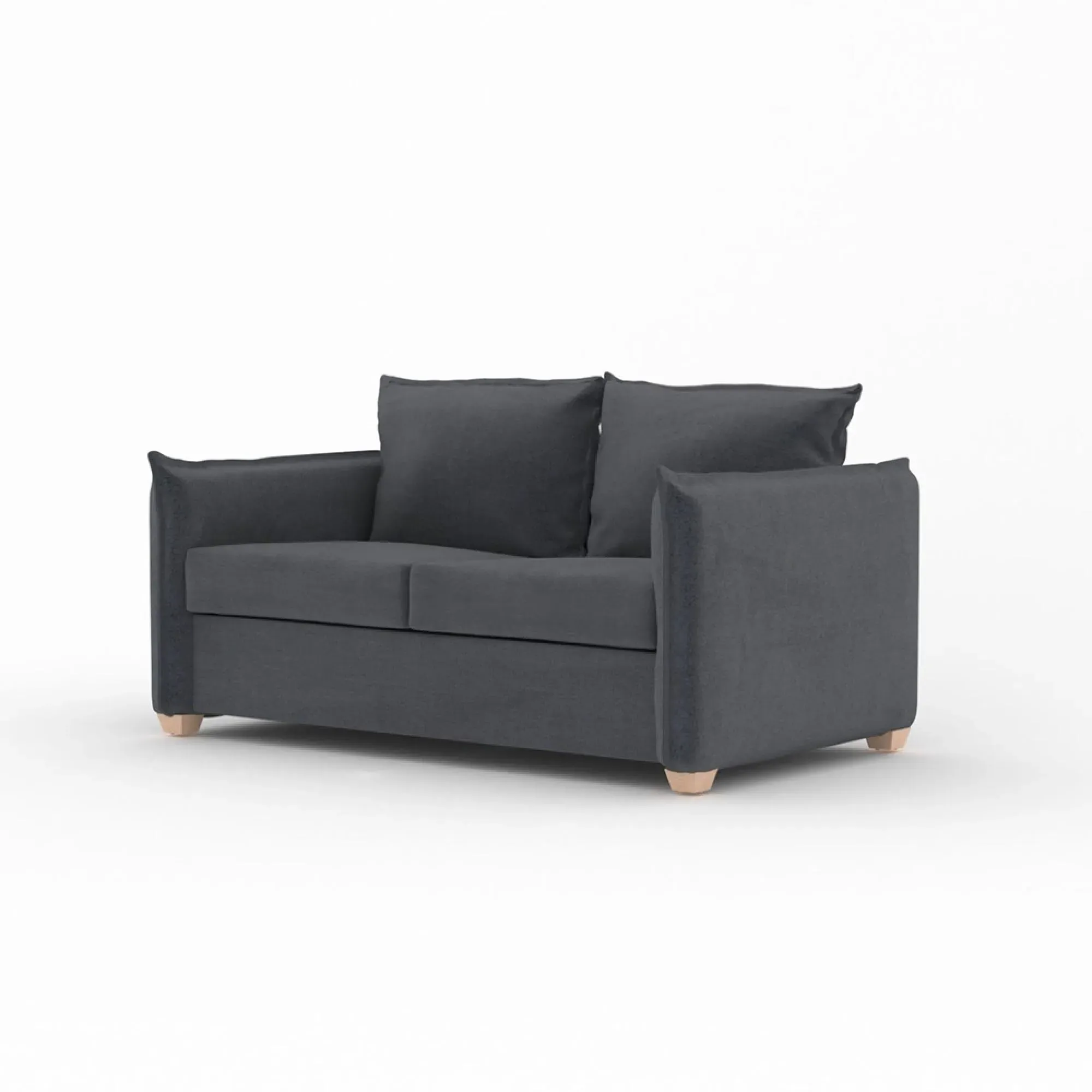 Oliver 2-Seater Sofa Bed - Granite, Fabric