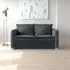 Oliver 2-Seater Sofa Bed - Granite, Fabric