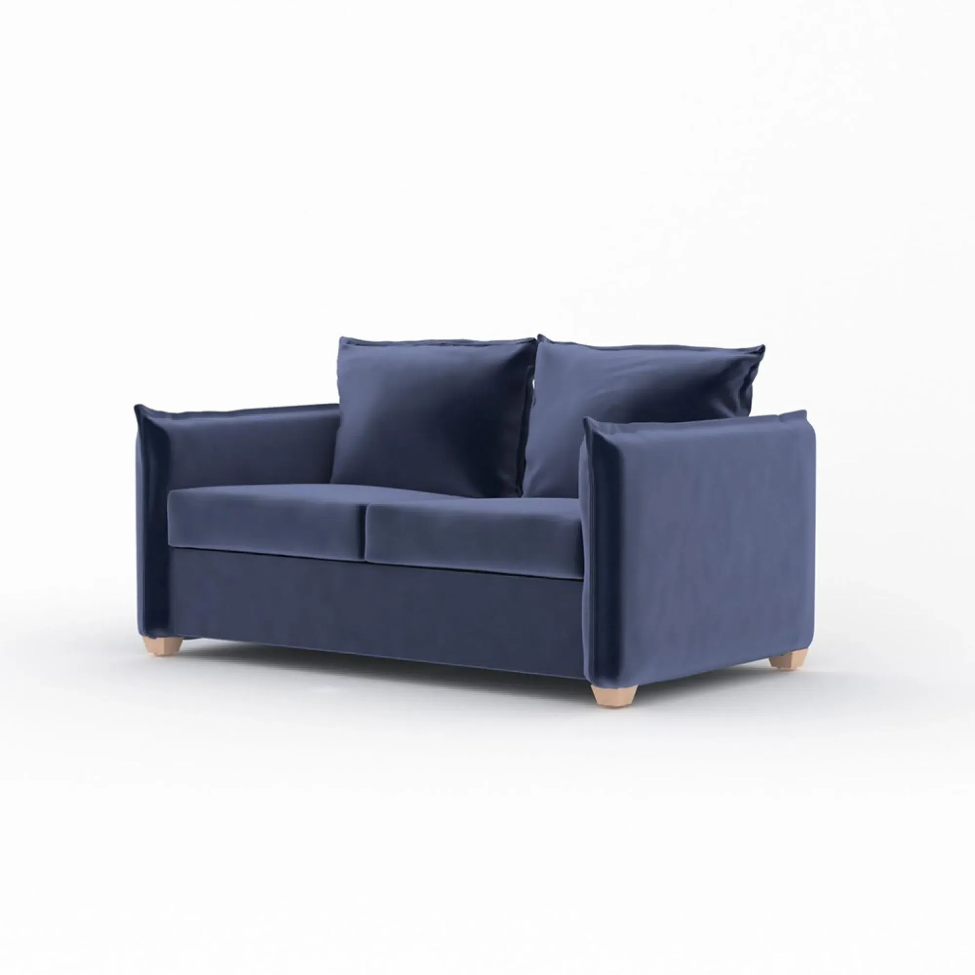 Oliver 2-Seater Sofa Bed - Midnight Blue, Fabric