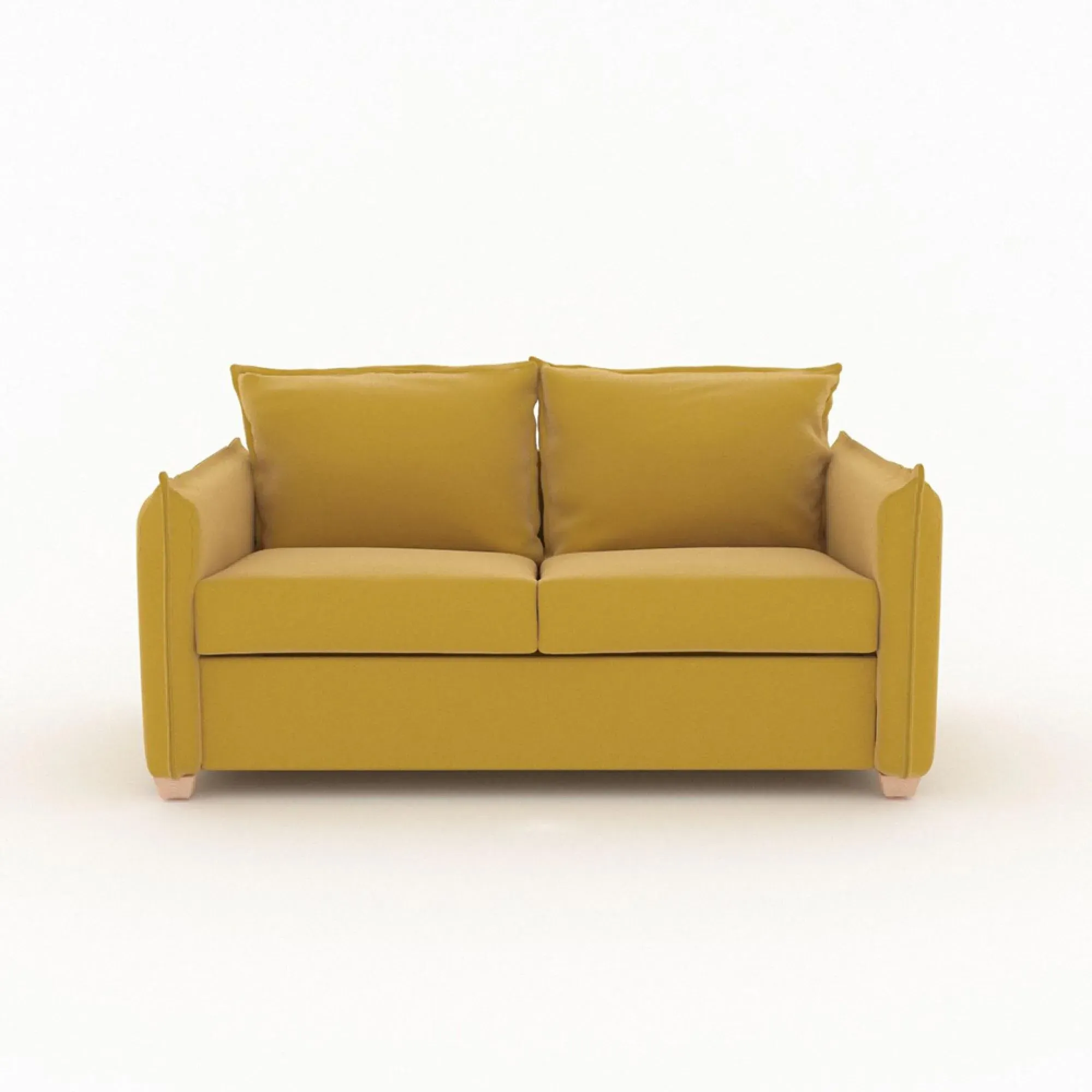 Oliver 2-Seater Sofa Bed - Saffron, Fabric