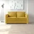 Oliver 2-Seater Sofa Bed - Saffron, Fabric