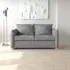 Oliver Piero 2-Seater Sofa Bed - Thunderstorm, Fabric