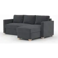 Oscar Corner Sofa Bed - Granite, Fabric