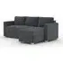 Oscar Corner Sofa Bed - Granite, Fabric