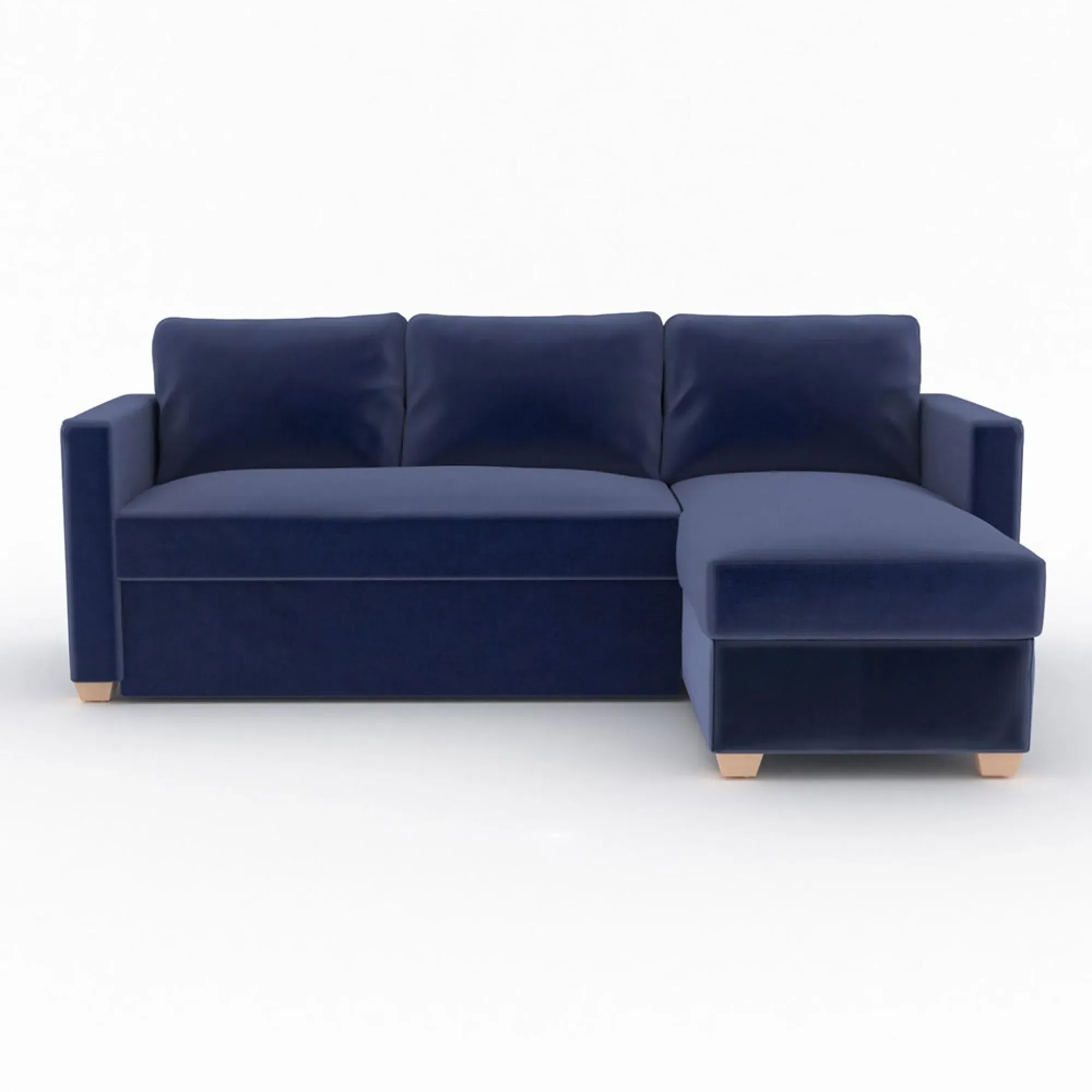 Oscar Corner Sofa Bed - Midnight Blue, Fabric