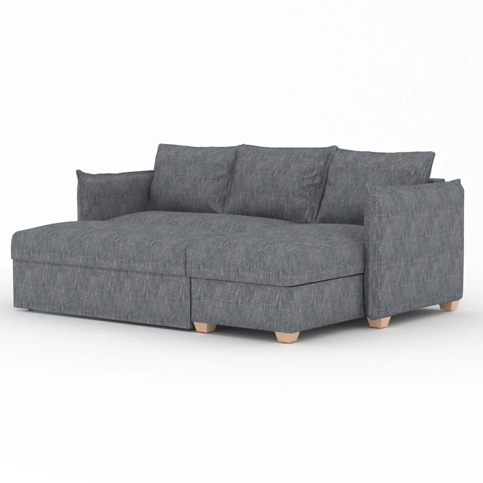 Oscar Corner Sofa Bed - Piero Thunderstorm
