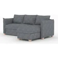 Oscar Corner Sofa Bed - Piero Thunderstorm