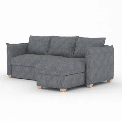 Oscar Corner Sofa Bed - Piero Thunderstorm