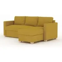 Oscar Corner Sofa Bed - Saffron, Fabric