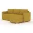 Oscar Corner Sofa Bed - Saffron, Fabric