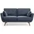 Oslo Athena 2-Seater Sofa - Ink Blue, Velvet