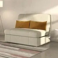 Redford 2-Seater Pull Out Sofa Bed - Cream, Fabric