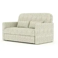 Redford 2-Seater Sofa Bed with Pull Out - Cream, Fabric