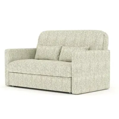 Redford 2-Seater Sofa Bed with Pull Out - Cream, Fabric image